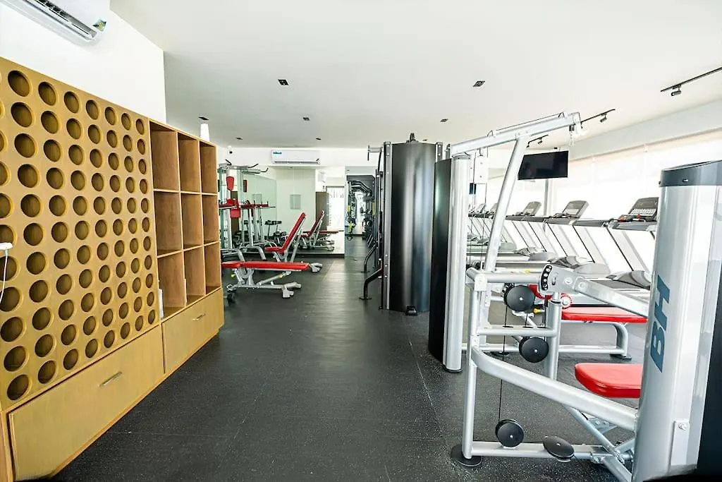 2 Rooms, Pools, Tennis, Spa, Gym, Petpark, Jacuzzi Playa del Carmen Apartment